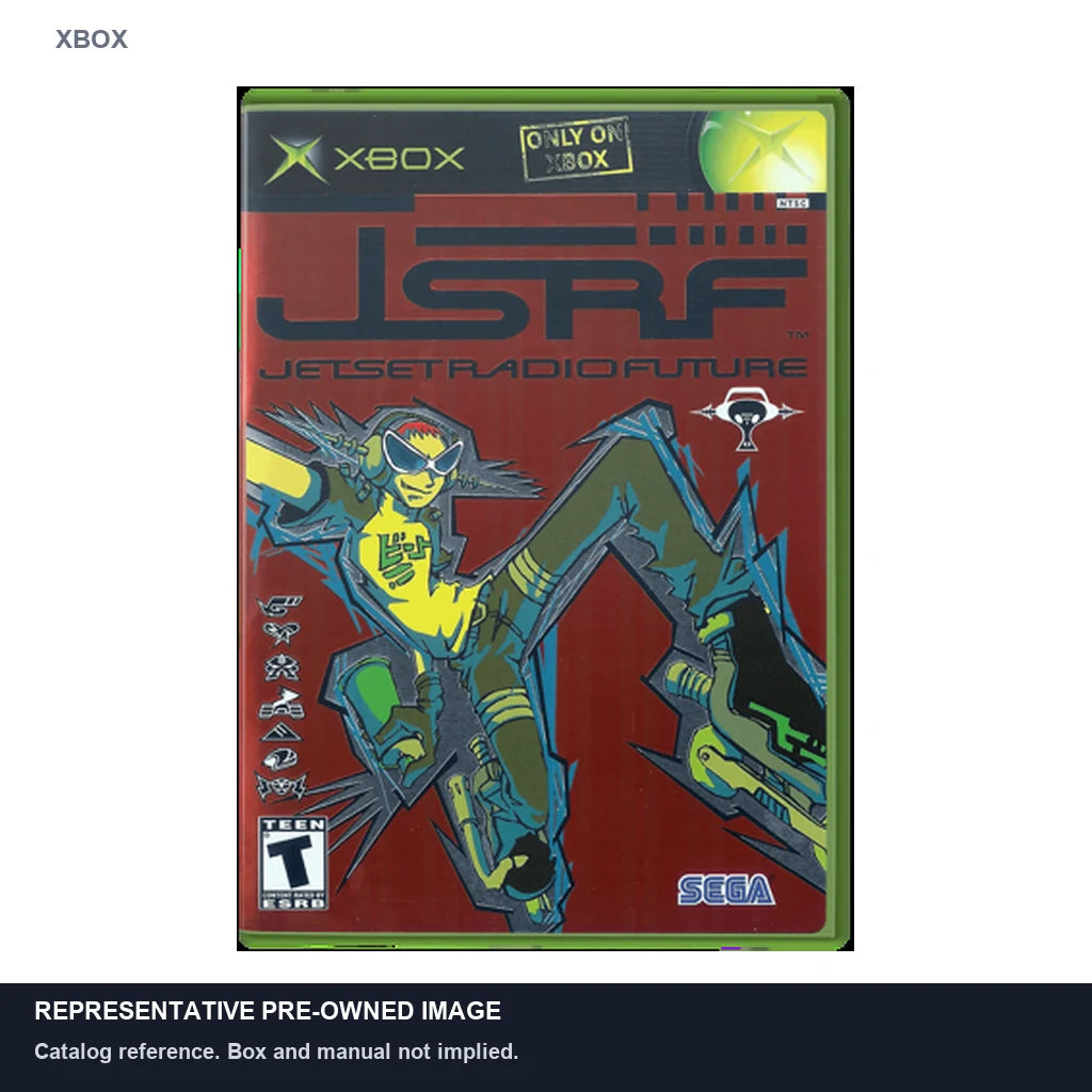 Representative pre-owned JSRF Jet Set Radio Future (Xbox), white product reference.