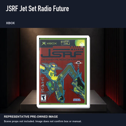 Representative pre-owned JSRF Jet Set Radio Future (Xbox), product image on a display panel.