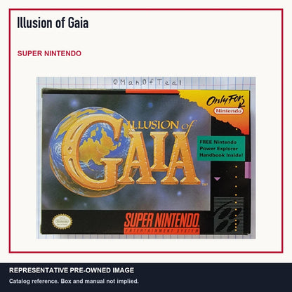 Representative pre-owned Illusion of Gaia (Super Nintendo), minimal product layout.