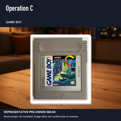 Representative pre-owned Operation C (Game Boy), product image in a styled room scene.