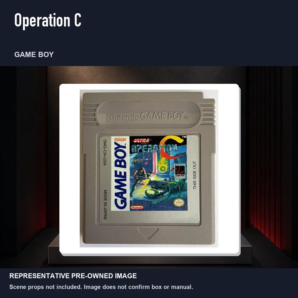 Representative pre-owned Operation C (Game Boy), product image on a display panel.
