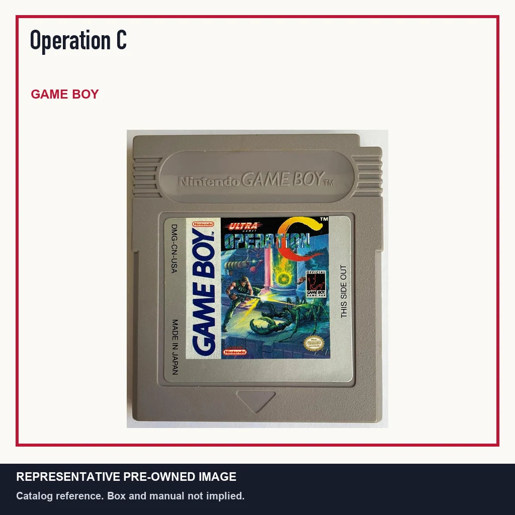Representative pre-owned Operation C (Game Boy), minimal product layout.