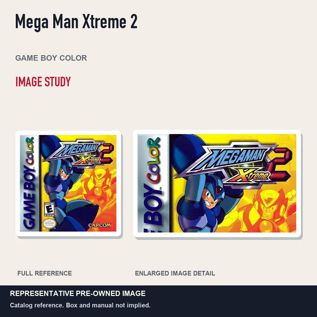 Representative pre-owned Mega Man Xtreme 2 (Game Boy Color), full image and detail.