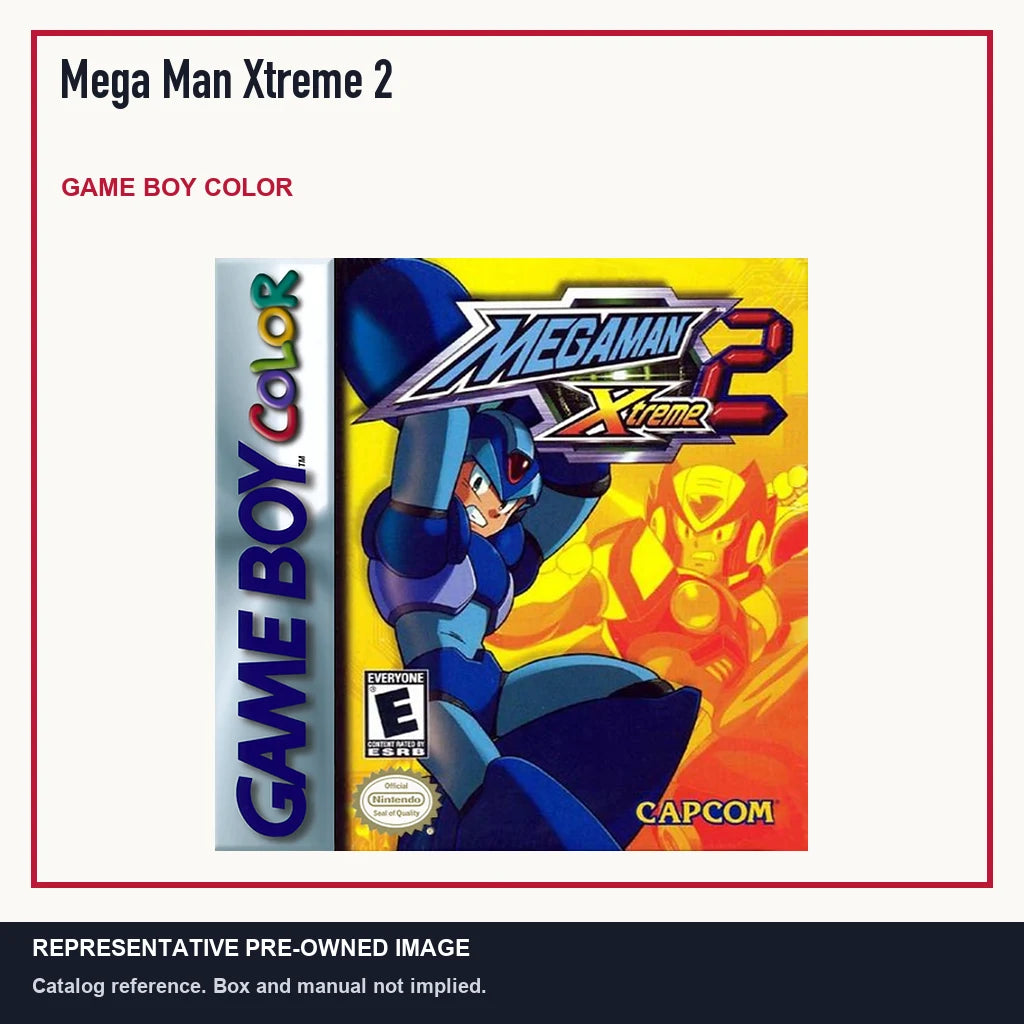 Representative pre-owned Mega Man Xtreme 2 (Game Boy Color), minimal product layout.