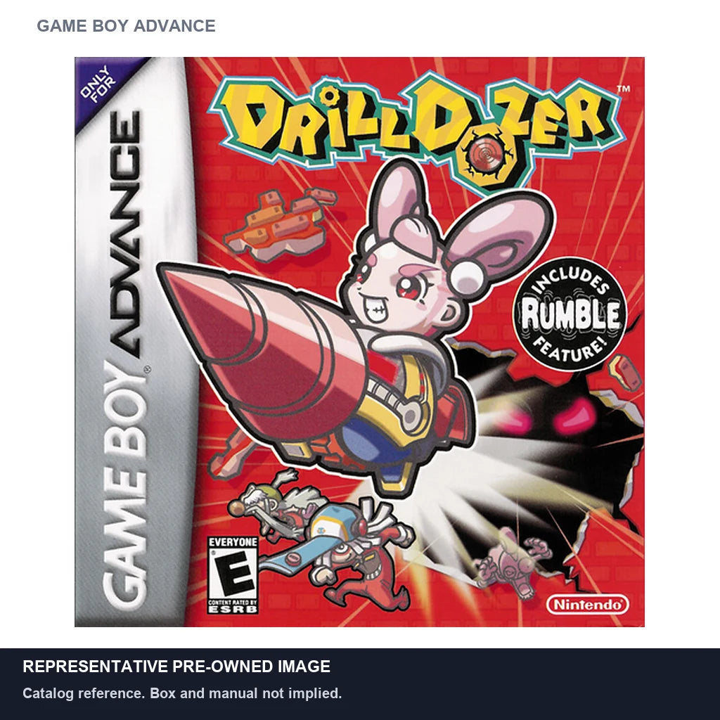 Representative pre-owned Drill Dozer (Game Boy Advance), white product reference.