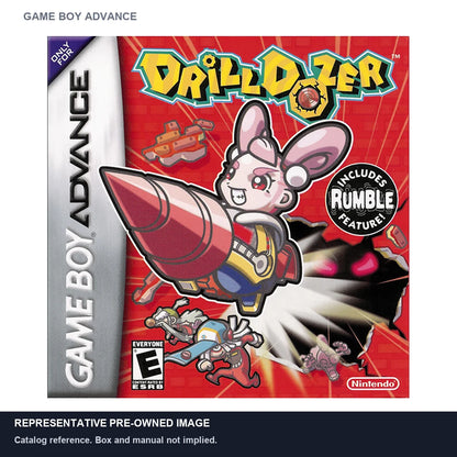 Representative pre-owned Drill Dozer (Game Boy Advance), white product reference.