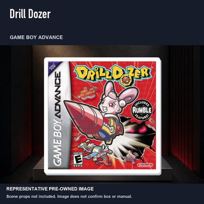 Representative pre-owned Drill Dozer (Game Boy Advance), product image on a display panel.
