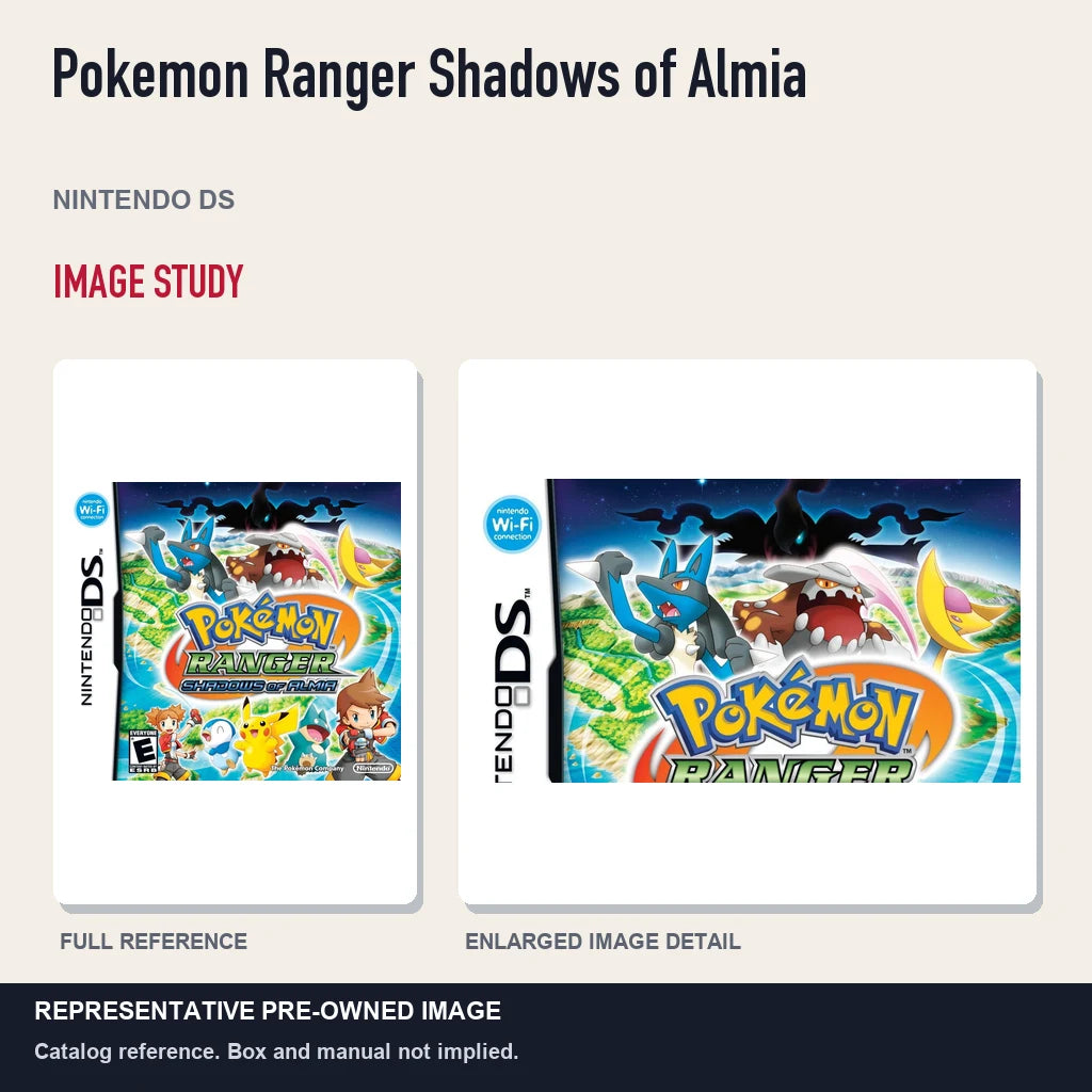 Representative pre-owned Pokemon Ranger Shadows of Almia (Nintendo DS), full image and detail.