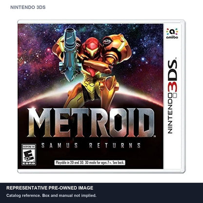 Representative pre-owned Metroid Samus Returns (Nintendo 3DS), white product reference.