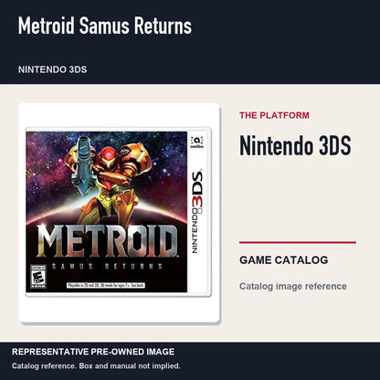 Representative pre-owned Metroid Samus Returns (Nintendo 3DS), platform product layout.