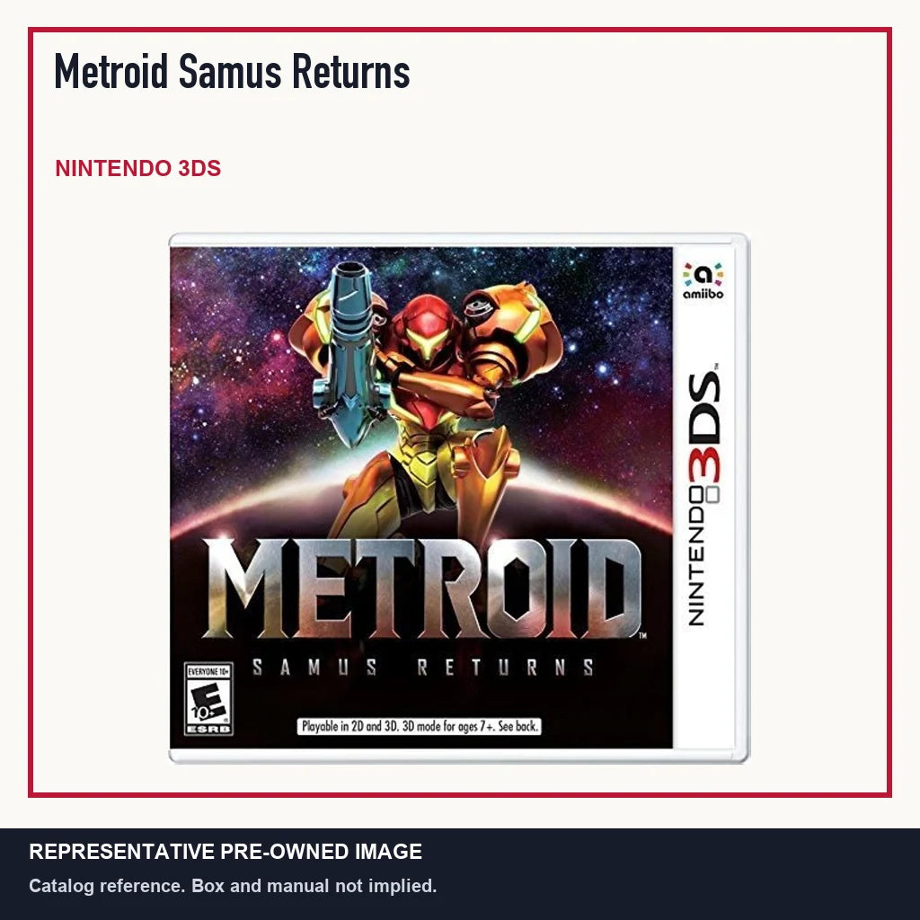 Representative pre-owned Metroid Samus Returns (Nintendo 3DS), minimal product layout.