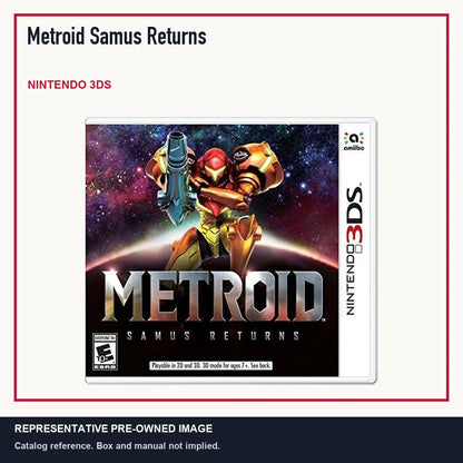 Representative pre-owned Metroid Samus Returns (Nintendo 3DS), minimal product layout.