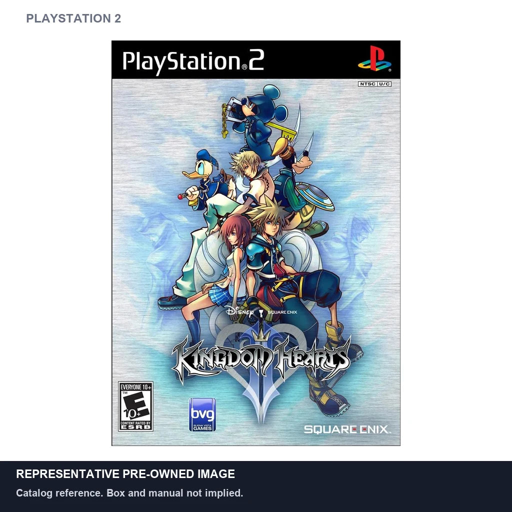 Representative pre-owned Kingdom Hearts 2 (PlayStation 2), white product reference.