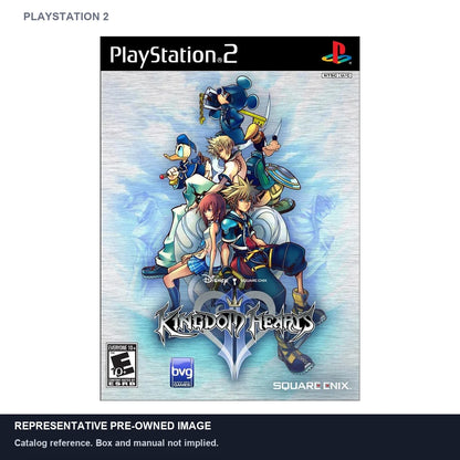 Representative pre-owned Kingdom Hearts 2 (PlayStation 2), white product reference.