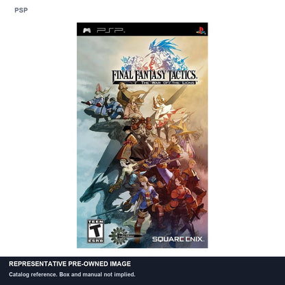 Representative pre-owned Final Fantasy Tactics: The War of the Lions (PSP), white product reference.