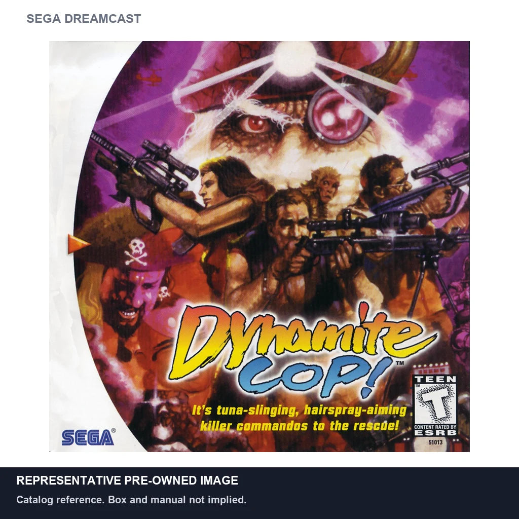 Representative pre-owned Dynamite Cop (Sega Dreamcast), white product reference.