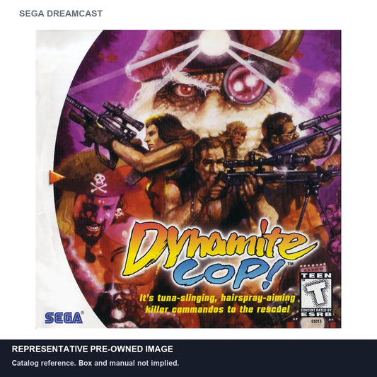 Representative pre-owned Dynamite Cop (Sega Dreamcast), white product reference.