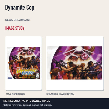 Representative pre-owned Dynamite Cop (Sega Dreamcast), full image and detail.
