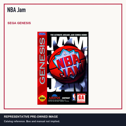 Representative pre-owned NBA Jam (Sega Genesis), minimal product layout.