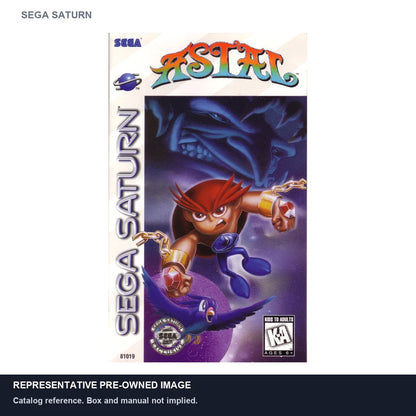 Representative pre-owned Astal (Sega Saturn), white product reference.