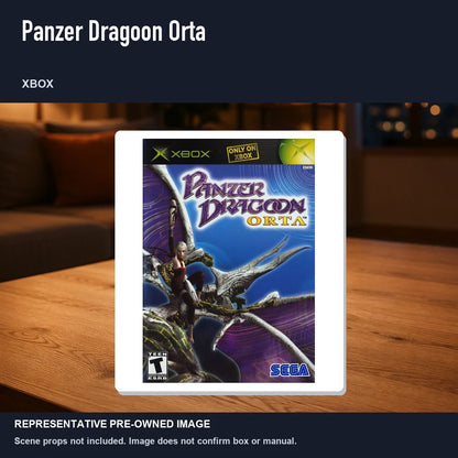 Representative pre-owned Panzer Dragoon Orta (Xbox), product image in a styled room scene.