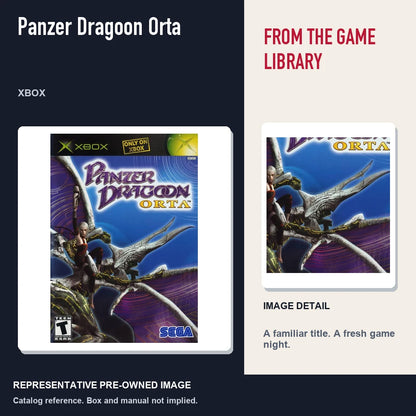 Representative pre-owned Panzer Dragoon Orta (Xbox), editorial image and detail.