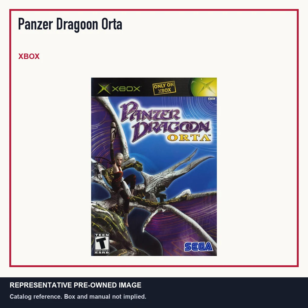 Representative pre-owned Panzer Dragoon Orta (Xbox), minimal product layout.
