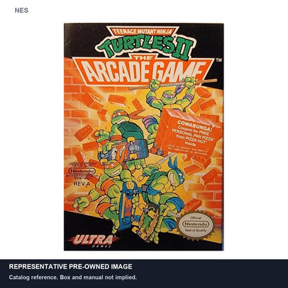 Representative pre-owned Teenage Mutant Ninja Turtles II (NES), white product reference.