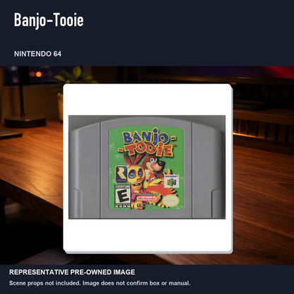 Representative pre-owned Banjo-Tooie (Nintendo 64), product image in a styled desk scene.