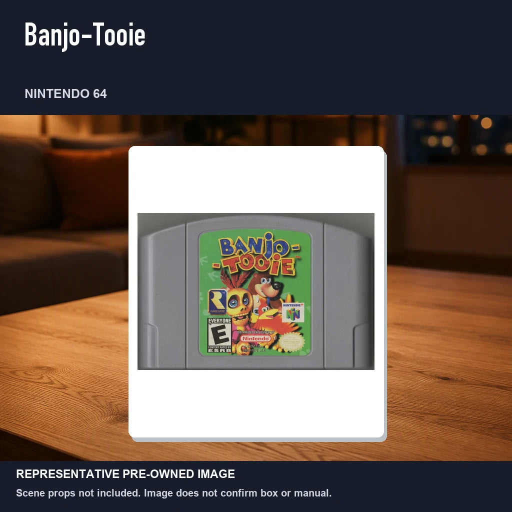 Representative pre-owned Banjo-Tooie (Nintendo 64), product image in a styled room scene.