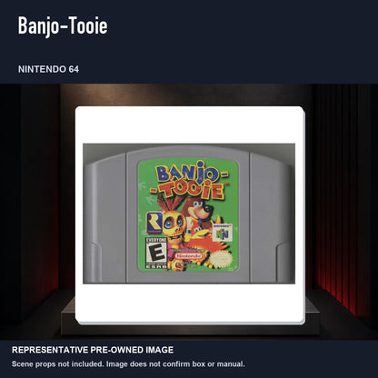 Representative pre-owned Banjo-Tooie (Nintendo 64), product image on a display panel.