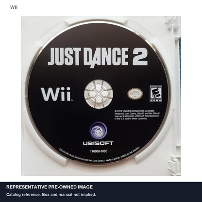 Representative pre-owned Just Dance 2 (Wii), white product reference.