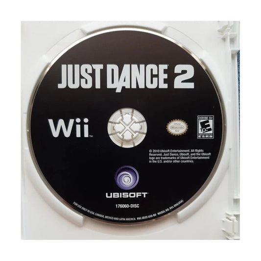 Representative pre-owned Just Dance 2 (Wii), white product reference.