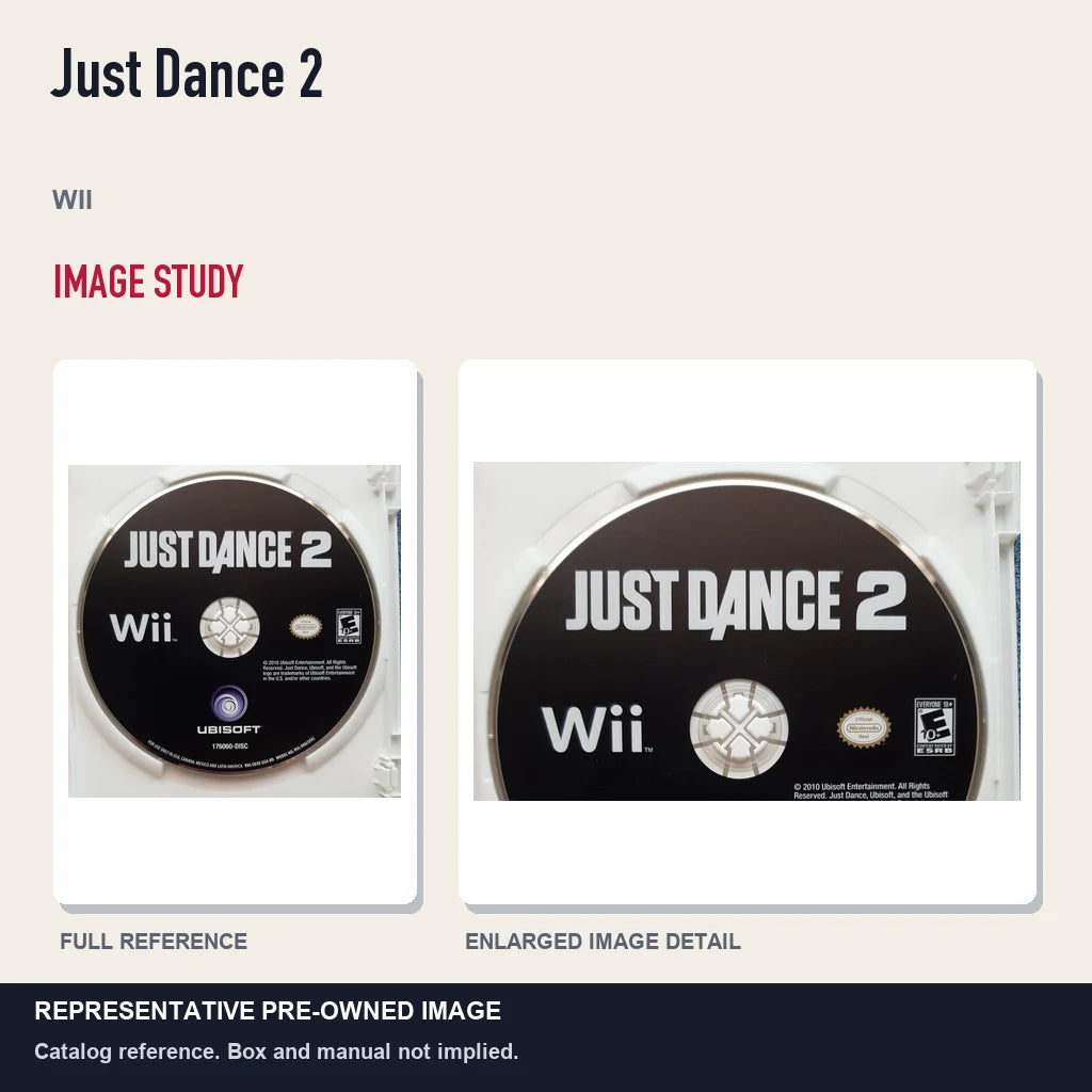Representative pre-owned Just Dance 2 (Wii), full image and detail.