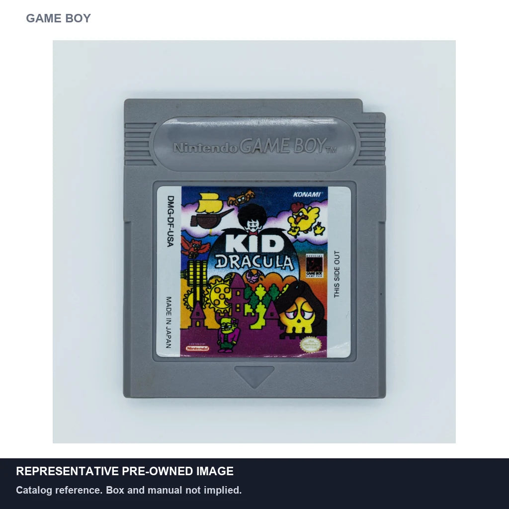 Representative pre-owned Kid Dracula (Game Boy), white product reference.