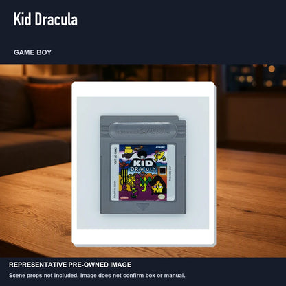 Representative pre-owned Kid Dracula (Game Boy), product image in a styled room scene.