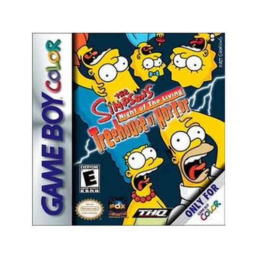Representative pre-owned The Simpsons Night of the Living Treehouse of Horror (Game Boy Color), white product reference.