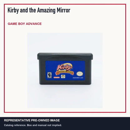 Representative pre-owned Kirby and the Amazing Mirror (Game Boy Advance), minimal product layout.