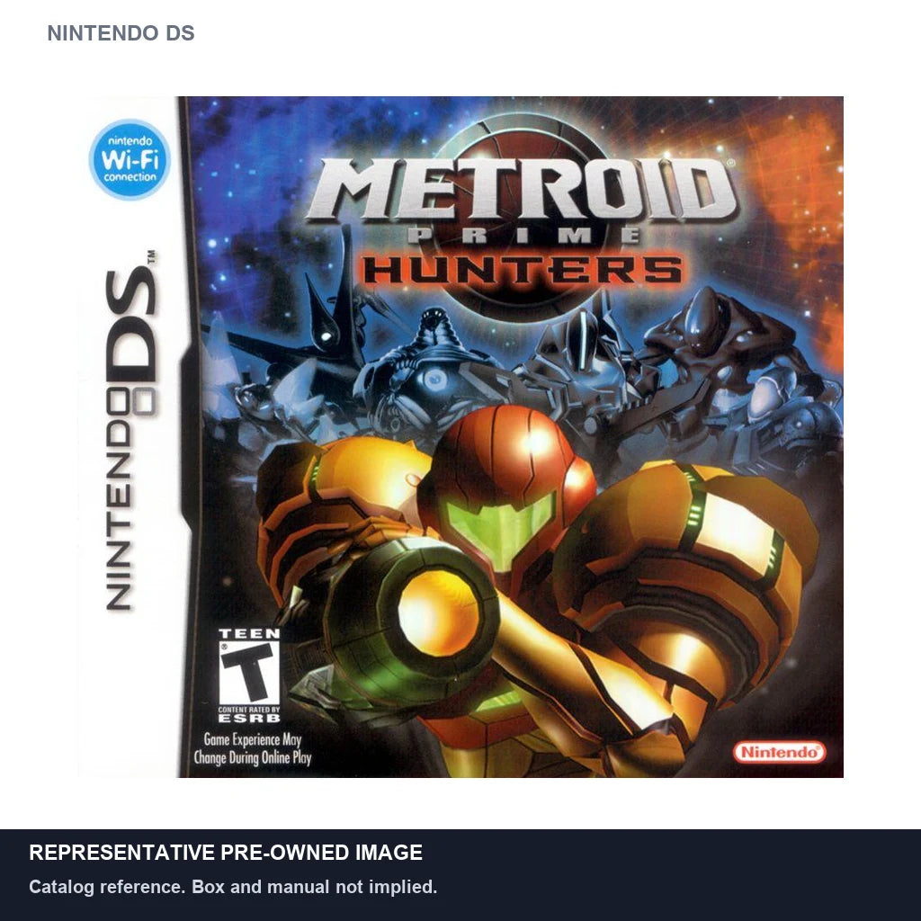 Representative pre-owned Metroid Prime Hunters (Nintendo DS), white product reference.