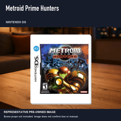 Representative pre-owned Metroid Prime Hunters (Nintendo DS), product image in a styled room scene.