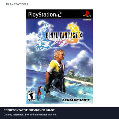 Representative pre-owned Final Fantasy X (PlayStation 2), white product reference.