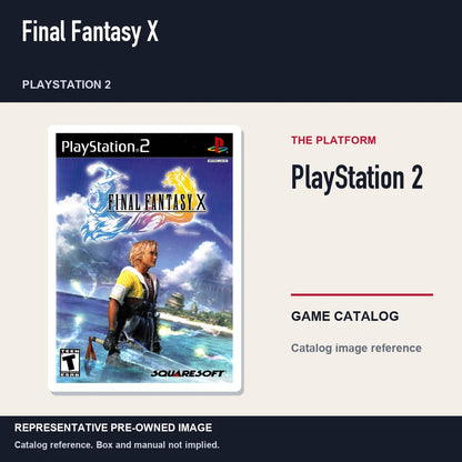 Representative pre-owned Final Fantasy X (PlayStation 2), platform product layout.