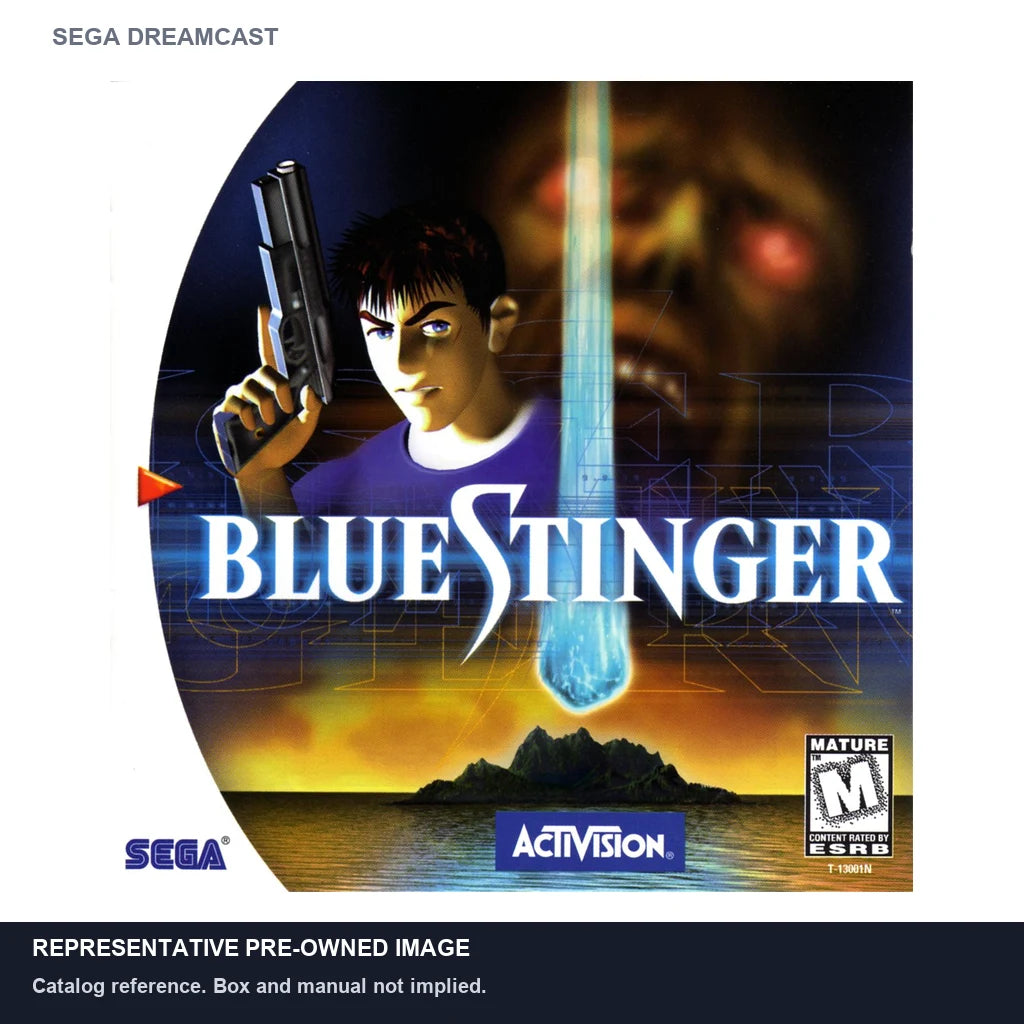 Representative pre-owned Blue Stinger (Sega Dreamcast), white product reference.