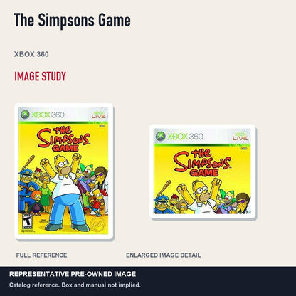 Representative pre-owned The Simpsons Game (Xbox 360), full image and detail.