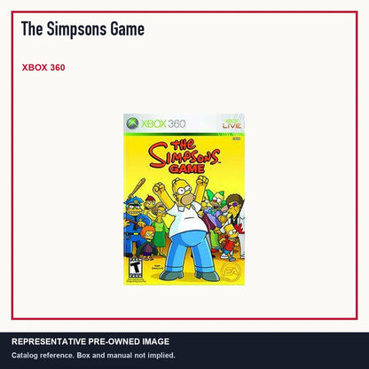 Representative pre-owned The Simpsons Game (Xbox 360), minimal product layout.