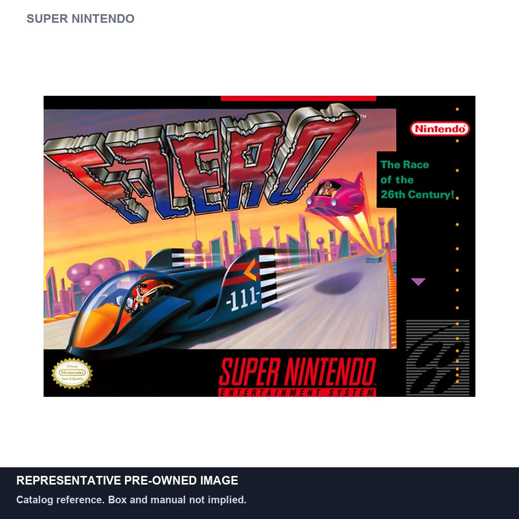 Representative pre-owned F-Zero (Super Nintendo), white product reference.