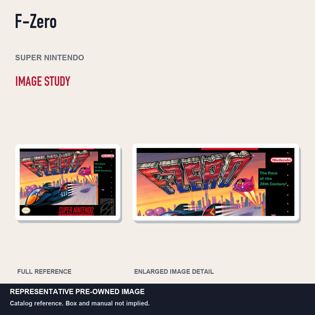 Representative pre-owned F-Zero (Super Nintendo), full image and detail.