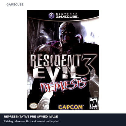 Representative pre-owned Resident Evil 3 Nemesis (GameCube), white product reference.