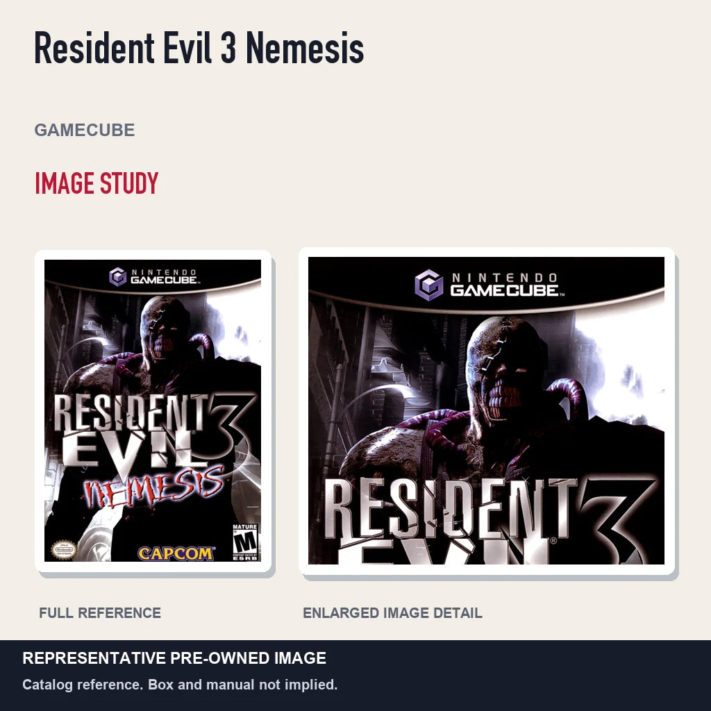 Representative pre-owned Resident Evil 3 Nemesis (GameCube), full image and detail.