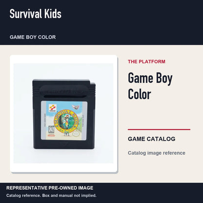 Representative pre-owned Survival Kids (Game Boy Color), platform product layout.